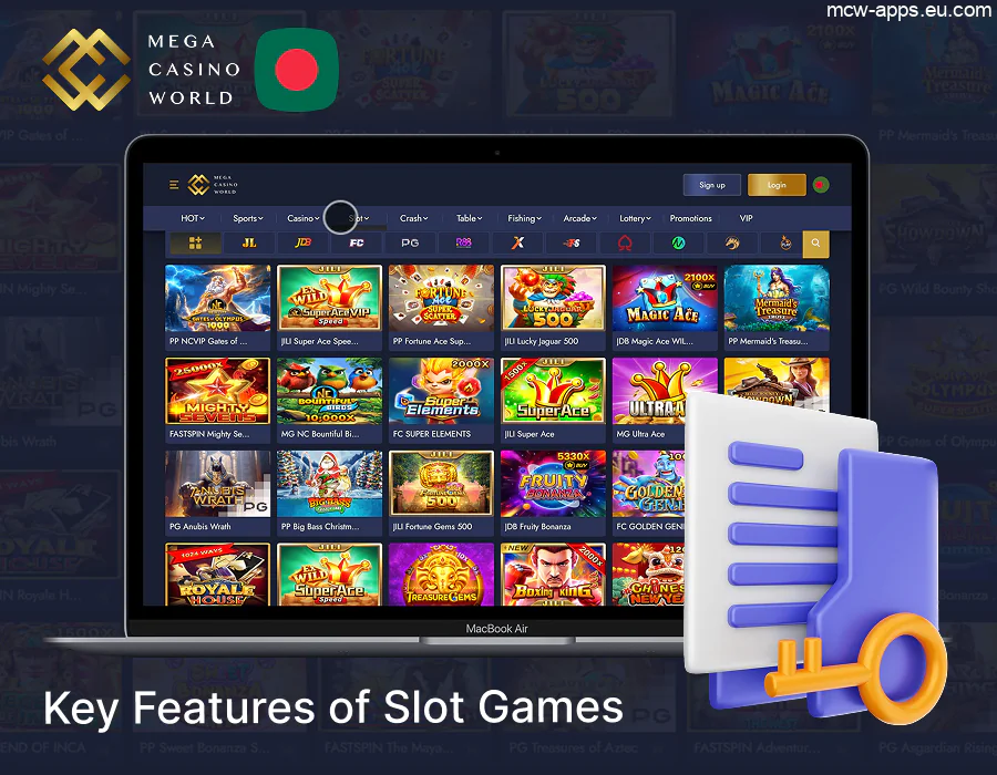Main MCW slot features for Bengali players