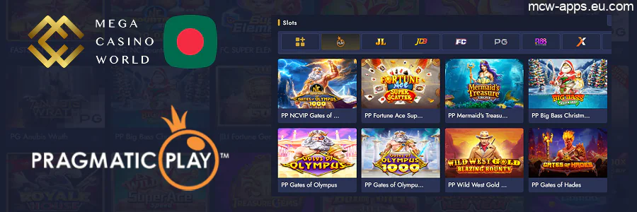 MCW top slot titles from Pragmatic Play
